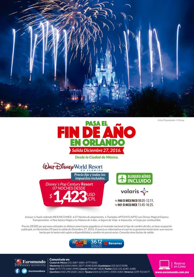 Viaje Fin de Año en Orlando ELITOURS Ofertas de Viajes Mexico